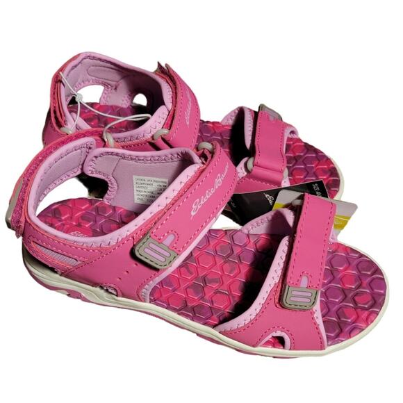 Eddie Bauer Other - Eddie Bauer Cascadia Hot Pink Tie Dye adjustable Girls River sandals size 4M NWT